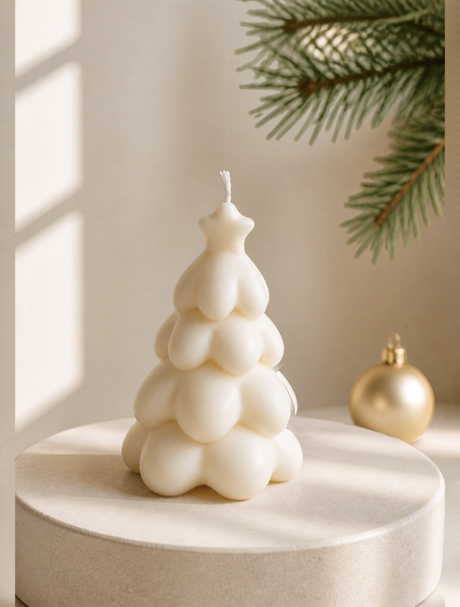 Christmas Bubble Tree, White, 135g