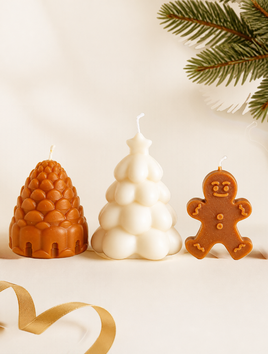Gingerbread Forest Candle Gift Set (Pack of 3)