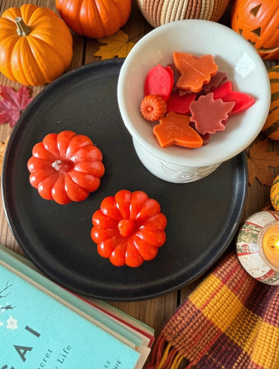 Pumpkin Shaped Candle (Set of 2)