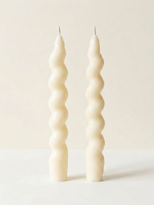 Spiral Taper Candle (Set of 2)