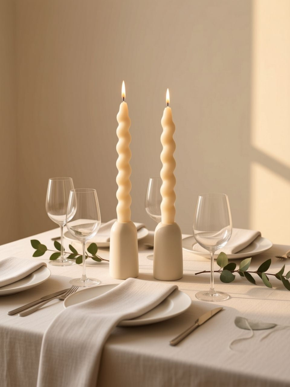 Spiral Taper Candle (Set of 2)