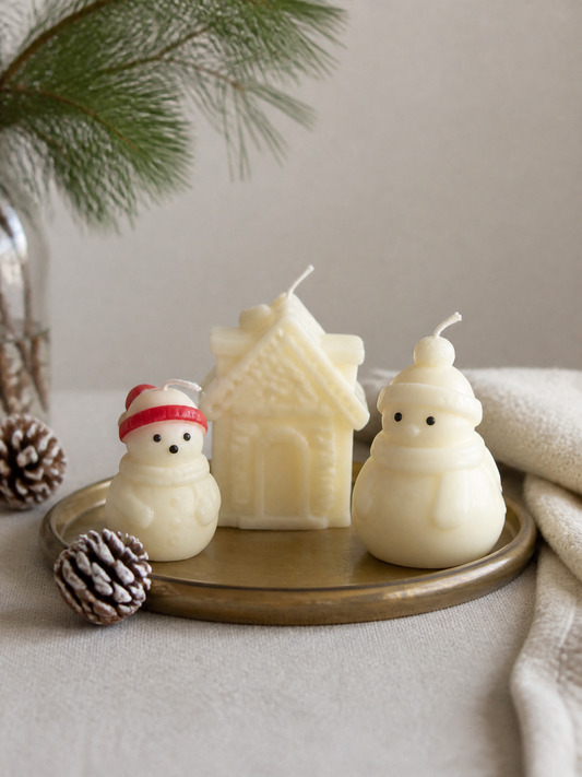 Christmas Village Candle Gift Set, Pack of 3