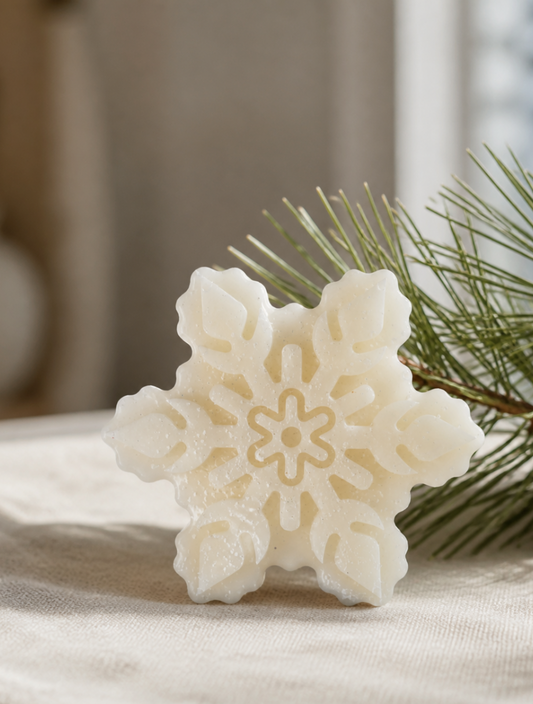 Snowflake Candle, White, 50g