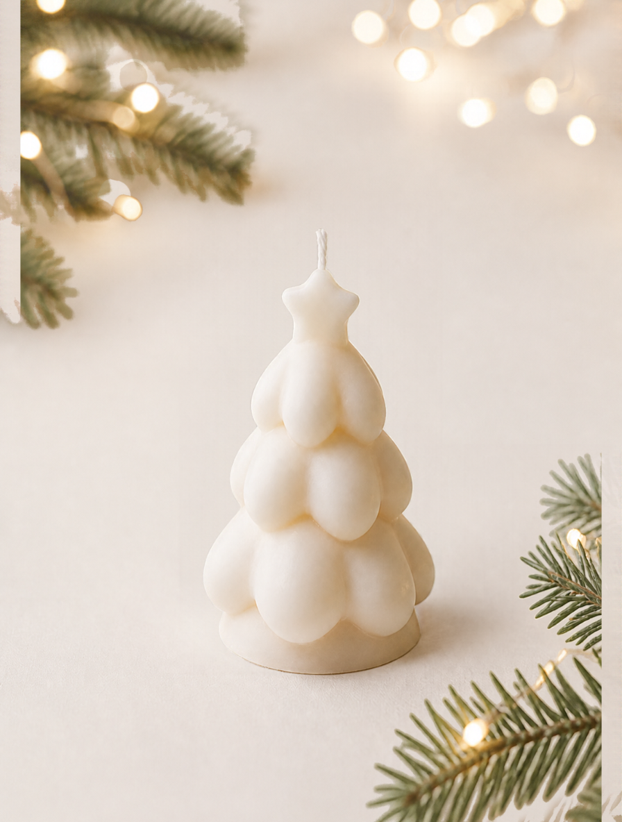 Christmas Bubble Tree, White, 135g