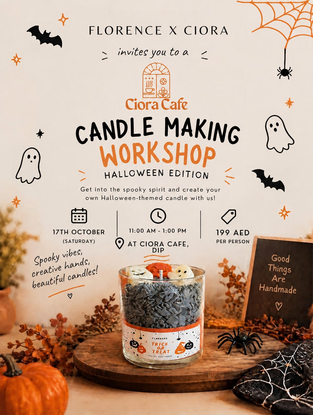 Halloween Candle Making Workshop (AED 199)