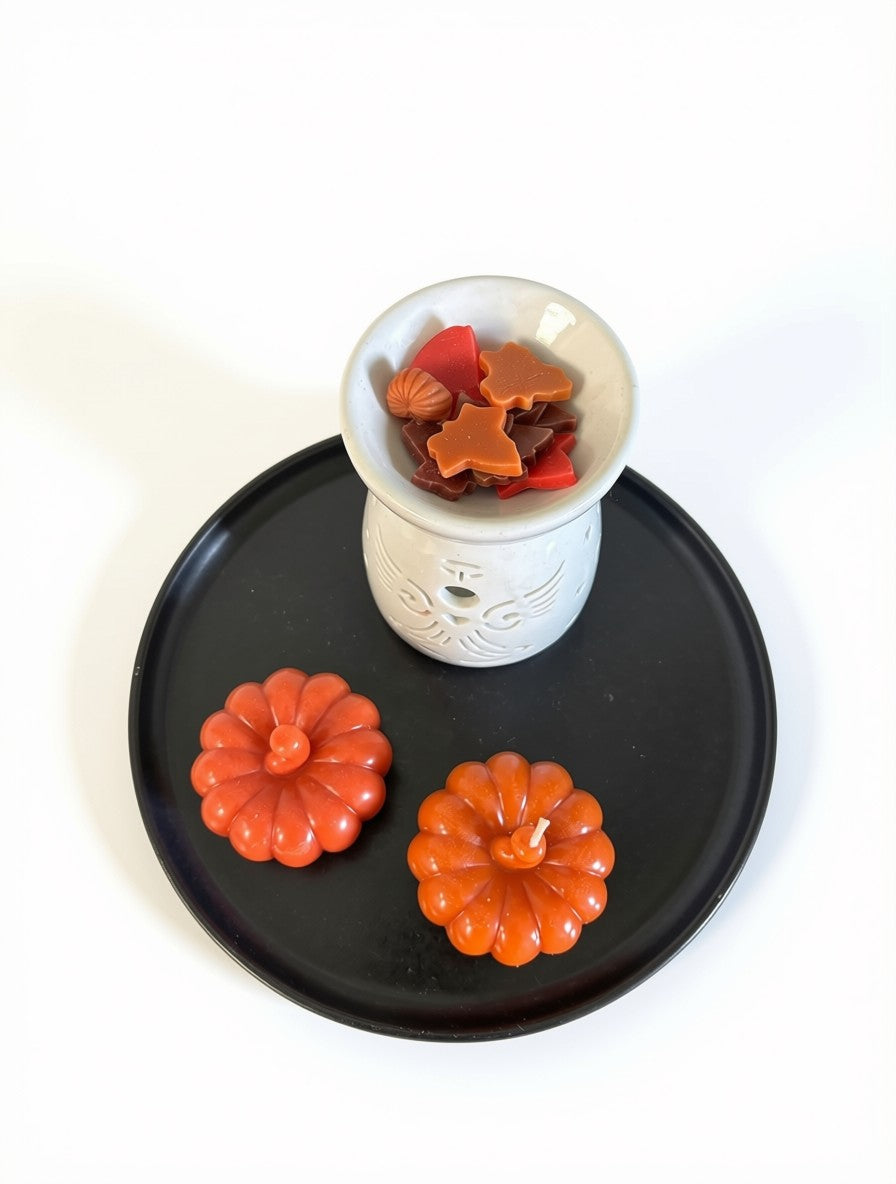 Pumpkin Shaped  Candle (Set of 2)